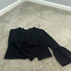 Black bell sleeve blazer size small